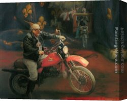 Liberty Canvas Paintings - The Guardian of Liberty [detail II] by Luis Jose Estremadoyro